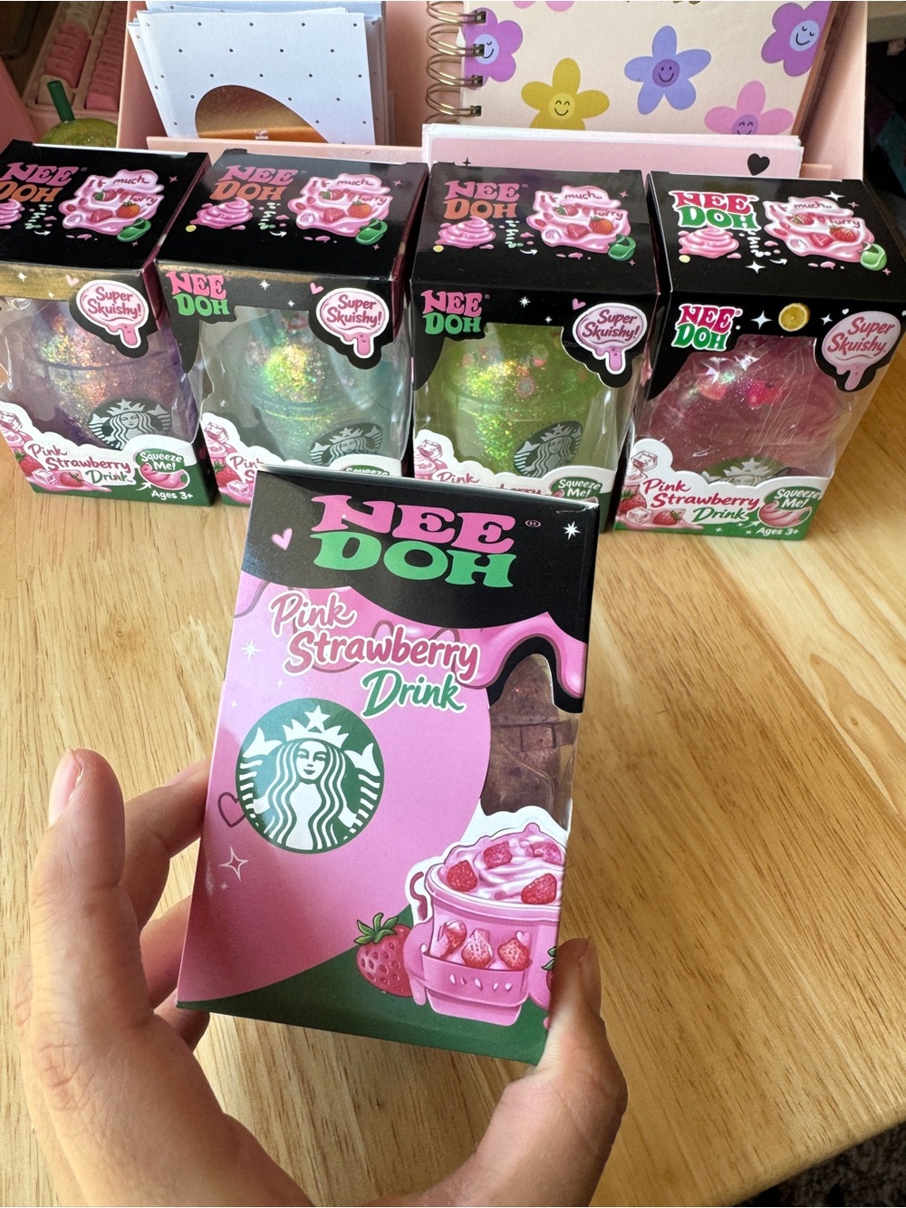 Starbucks Purple Glitter Squishy drink Toy - Large - Picture 3 of 5